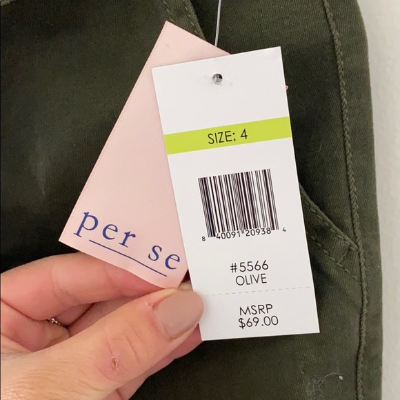 Olive High Waisted Pants - Picture 4 of 5